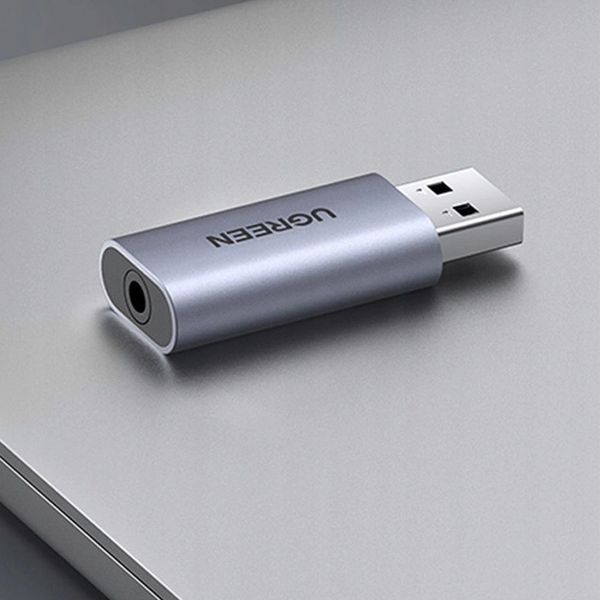 Adapter USB do komputera, przejściówka audio do mini jack 3,5 mm, Ugreen zdjęcie 3