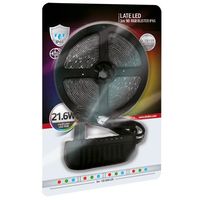 Taśma LED RGB 21,6W LATE LED 03031 Ideus pasek 3 metry zmienna barwa światła 1080lm IP65 biała