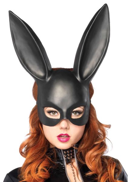 Masquerade Rabbit Mask Black zdjęcie 2