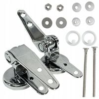 Zawiasy uchwyty TYP V metalowe do DESKI sedesowej drewnianej MDF mocowania