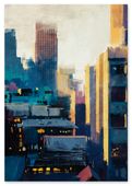 Obraz na płótnie metropolis metropolia street art 80x120 cm