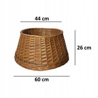 OSŁONA WIKLINOWA NA STOJAK POD CHOINKĘ NATURALNA Ø 60CM