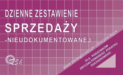 DZIENNE ZEST. SPRZEDAŻY (NIEUDOK.) 1/3 A4 R05-N na Arena.pl
