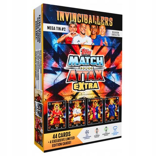 Mega Puszka Match Attax Extra 2025 nr 2 The Invinciballers Karty Topps UEFA na Arena.pl