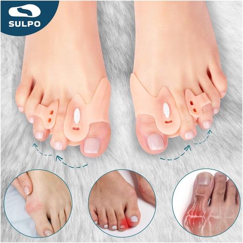 Silikonowy SEPARATOR korygujący HALUKSY na 3 palce KOREKTOR z klinem na Arena.pl