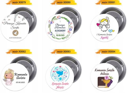 Przypinki buttony I KOMUNIA ŚWIĘTA MONIKI na Arena.pl