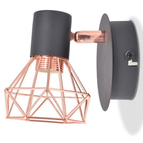 Lampy Ścienne, 2 Szt., E14, Czarno-Miedziane na Arena.pl