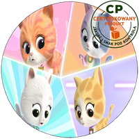 Opłatek na tort - SuperKoty - SuperKitties