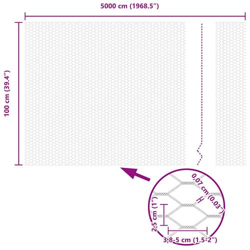 Ogrodzenie z słupkami Szary 1 x 50 m Stal na Arena.pl