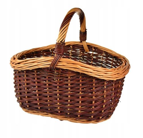 DUŻY Wiklinowy koszyk na ZAKUPY PIKNIK na GRZYBY na Arena.pl