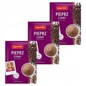 Appetita Pieprz czarny mielony 18 g x 3 sztuk