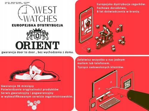 ZEGAREK + grawer Męski ORIENT CLASSIC AUTOMATIC RA-AC0018E10B na Arena.pl