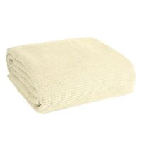 Miękki koc waflowy KAMBER 150X200 kremowy