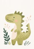Plakat 70x100cm Wzory dla Dzieci, Dziewczynki i Chłopca - Krokodyl