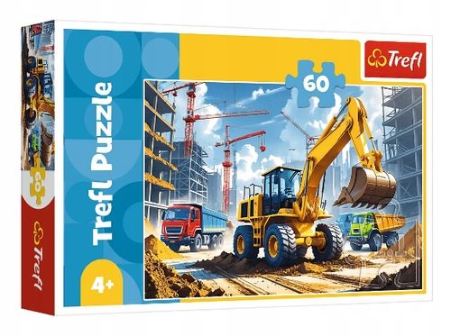 Puzzle 60 Traktor Koparko-Ładowarka 17406 na Arena.pl