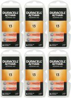 36x BATERIE DO APARATÓW SŁUCHOWYCH DURACELL ACTIVAIR TYP 13