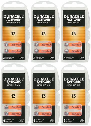 36x BATERIE DO APARATÓW SŁUCHOWYCH DURACELL ACTIVAIR TYP 13 na Arena.pl