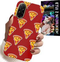 ETUI DO XIAOMI REDMI A5 - WZÓR Z WESOŁĄ PIZZĄ NA CZERWONYM TLE