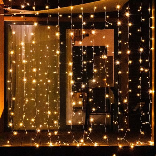 KURTYNA ŚWIETLNA 300 LED 3x3m SOPLE LAMPKI GIRLANDA BIAŁE PILOT NA OKNO na Arena.pl