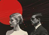 Plakat 55x40cm Futurystyczne Retro Szykany