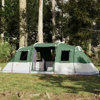 Namiot rodzinny, 6-os., tunelowy, zielony, wodoszczelny