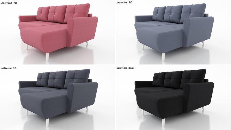 Narożnik Monet - skandynawski, f. spania sprężyny bonell zdjęcie 2