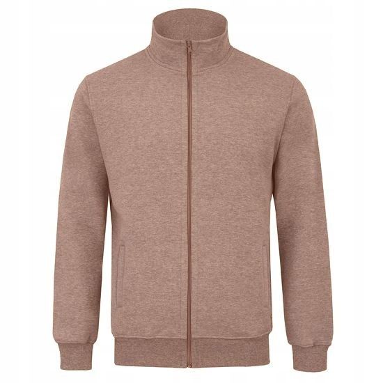 Bluza męska brązowy melanż Lesław Rozmiar - M zdjęcie 1