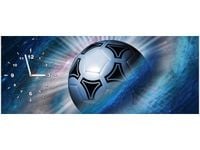 100X40CM ZEGAR OBRAZ ZEGAR GALAKTYCZNA PIŁKA NOŻNA KOSMOS OBRAZ