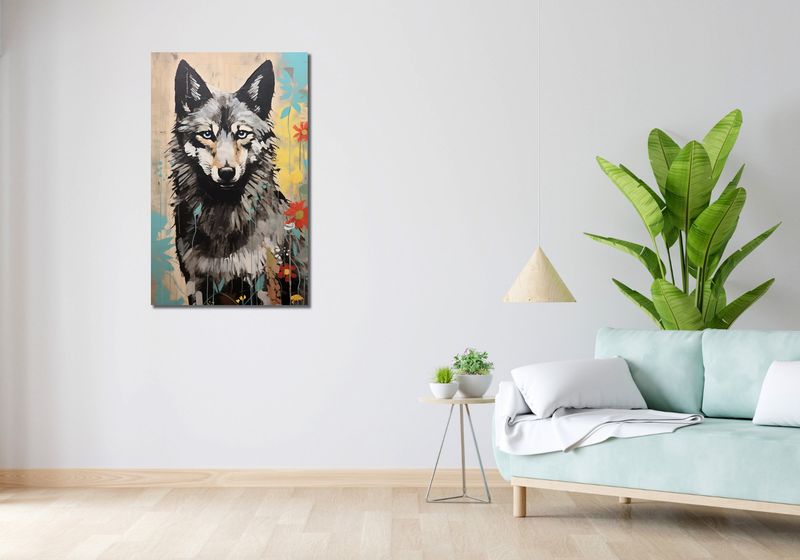 Obraz 60x100cm Przenikliwość Wilczej Natury zdjęcie 2