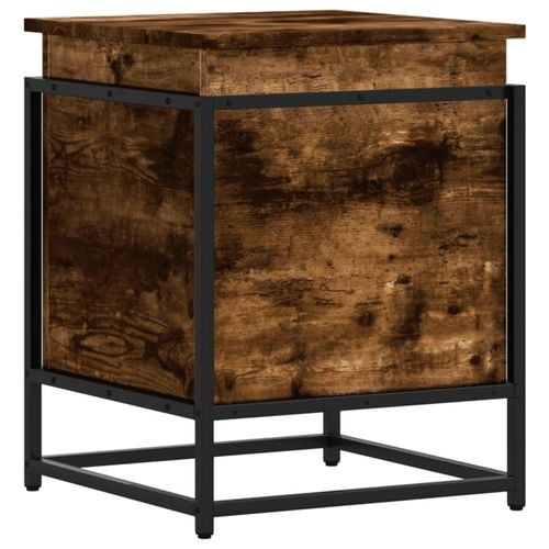 Skrzynia z pokrywą, przydymiony dąb, 40x40x51,5 cm na Arena.pl