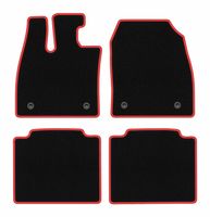 Dywaniki welurowe Lexus RZ 2022- czarno-czerwone CARLUX-RED