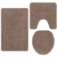 Mata do kąpieli 3 pcs Brązowy 50 x 50 cm polipropylen