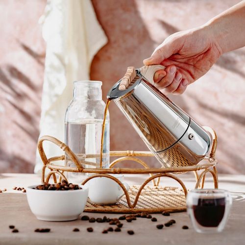 Kawiarka Zaparzacz do kawy 450ml Działa na indukcji, Gaz, Stalowa Camry na Arena.pl