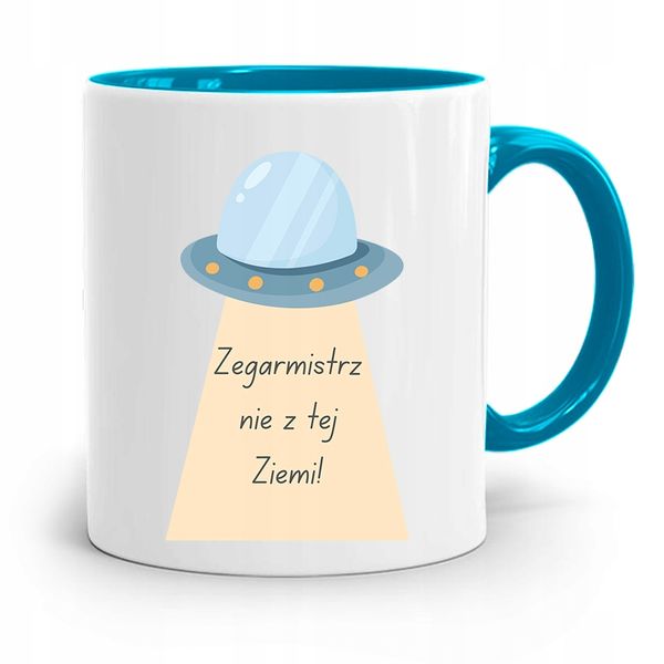 Kubek Błękitny Dla Zegarmistrza Nie Z Tej Ziemi Z Nadrukiem Ze Zdjęciem zdjęcie 1