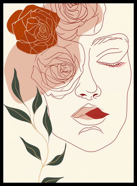 Plakat 40x55cm Beż i Twarz zdjęcie 2