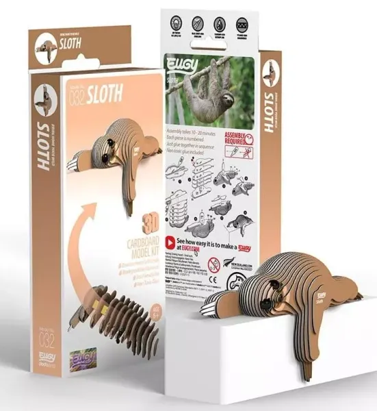 Leniwiec Eugy. Eko Układanka 3D zdjęcie 1