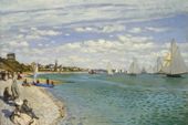 Plakat 60x40cm Regatta at Sainte-Adresse, Monet Vintage