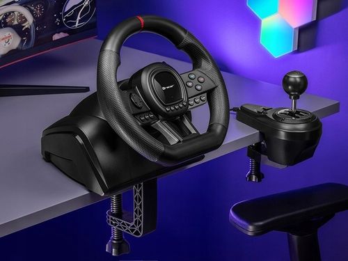 Kierownica gracza SimRacer MANUAL GEARBOX Zestaw 6w1 PC XBOX PS4 PS3 na Arena.pl