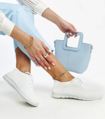 Białe materiałowe sneakersy Zahira 41 na Arena.pl