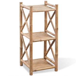 3 poziomowa bambusowa półka