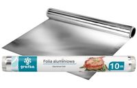 Folia aluminiowa 10 m x 28 cm rolka Gratka  do pieczenia grillowania przechowywania żywności