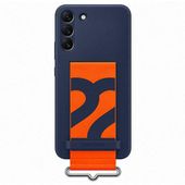 etui samsung ef-gs906tn s22+ s906granatowy/navy silicone cover strap