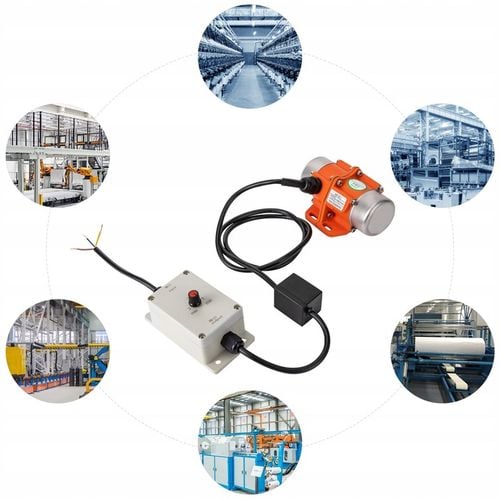 SILNIK WIBRACYJNY 3000 OBR/MIN Z REGULATOREM PRĘDKOŚCI, ELEKTRYCZNY SILNIK na Arena.pl