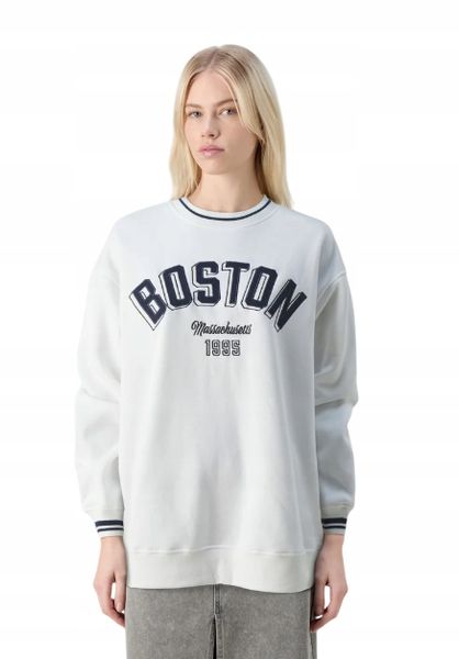 ONLY ONLNIA LEAGUE ONECK - Sweatshirt - cloud dancer S zdjęcie 3