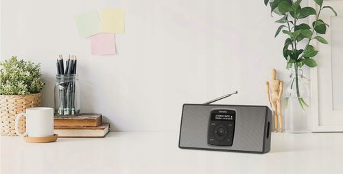 RADIO TECHNISAT DIGITRADIO 2 S, czarno-srebrny - NIE SPRAWNY na Arena.pl