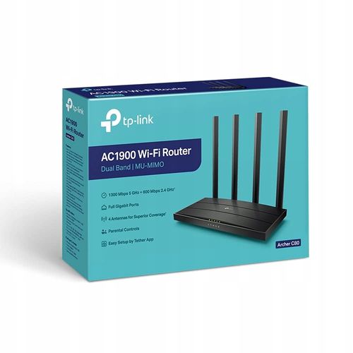 Router TP-Link Archer C80 AC1900 4xLAN 1xLAN/WAN na Arena.pl