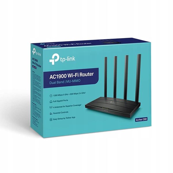 Router TP-Link Archer C80 AC1900 4xLAN 1xLAN/WAN zdjęcie 4
