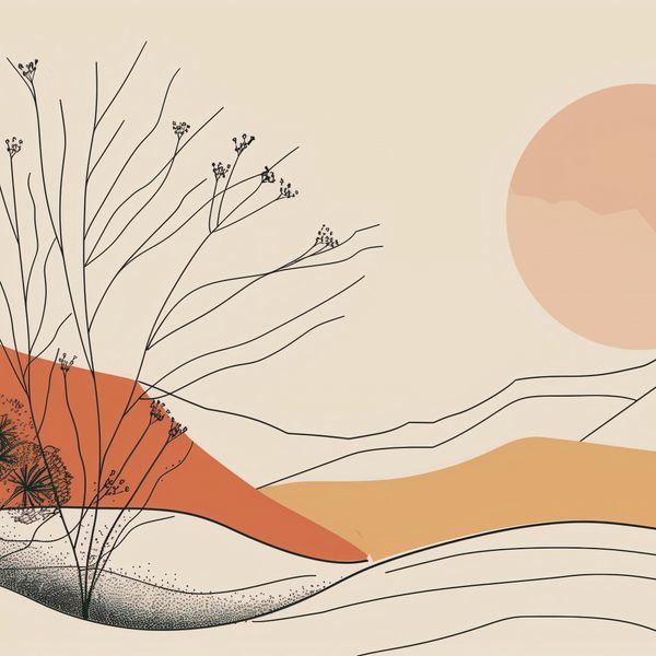 Plakat 90x90cm Pustynna Wydma zdjęcie 1