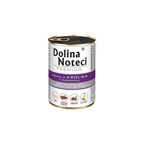 Dolina Noteci Premium bogata w królika z żurawiną 24 x 400g na Arena.pl