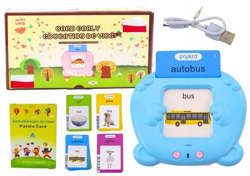 Czytnik Kart Do Nauki słówek POLSKI i ANGIELSKI 448 SŁÓW III TRYBY JĘZYKÓW na Arena.pl